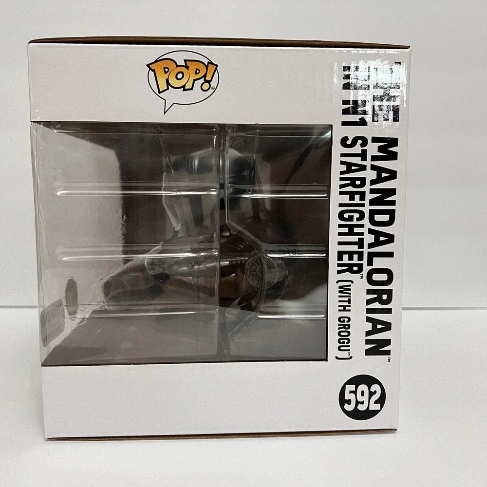 Funko Pop! Star Wars The Mandalorian in N1 Starfighter with Grogu #592 Exclusive